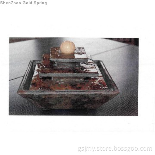Three tier Illuminated Relaxation Slate Fountain Indoor Fountain